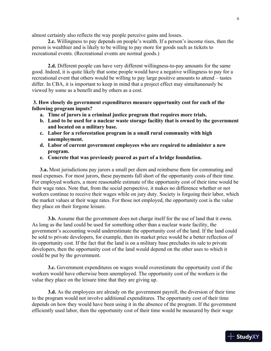 Solution Manual for Cost-Benefit Analysis: Concepts and Practice , 5th Edition, page 7