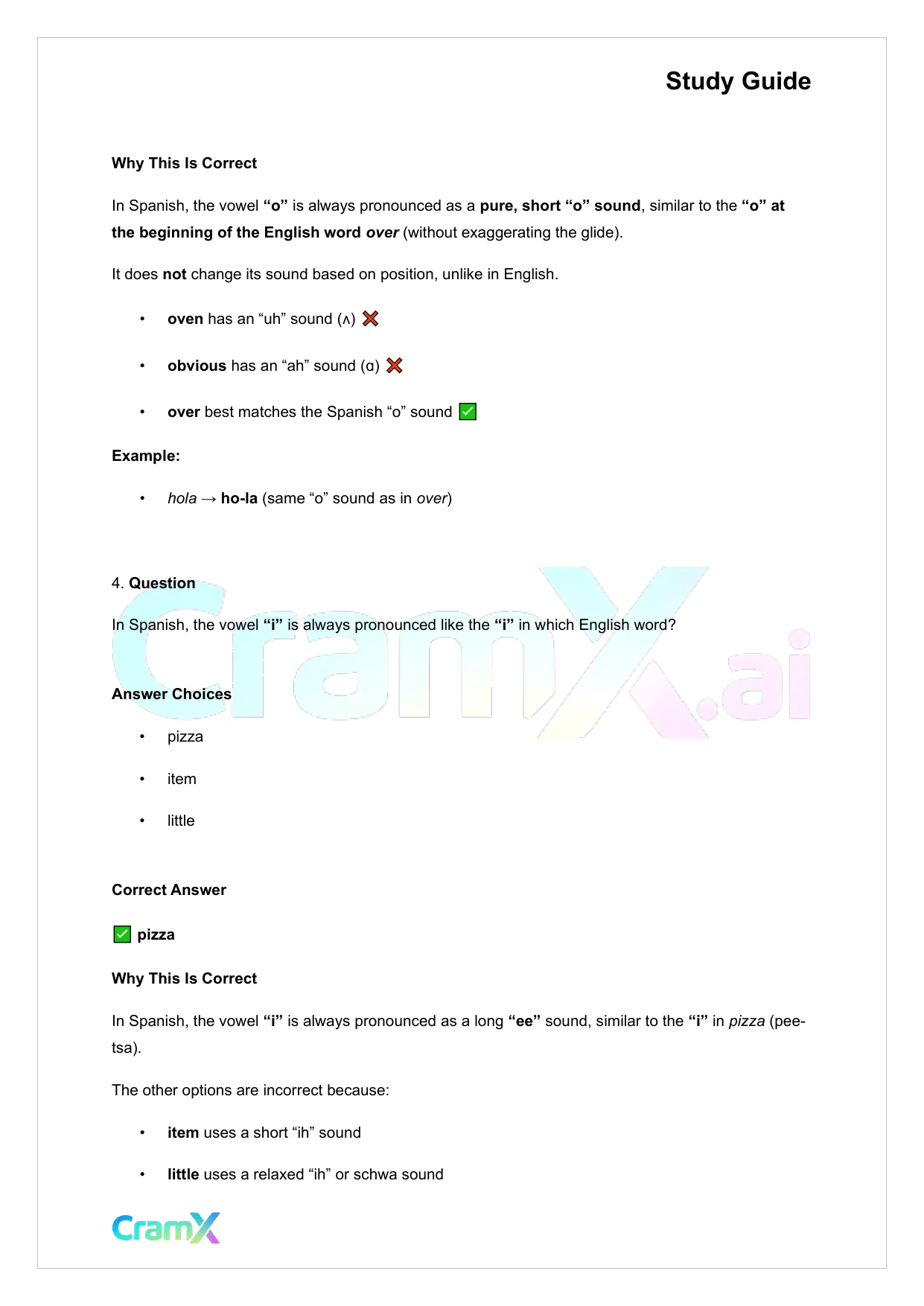 Spanish I - Spelling and Pronunciation - Page 3 preview image