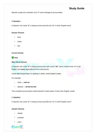 Spanish I - Spelling and Pronunciation - Page 4 preview image