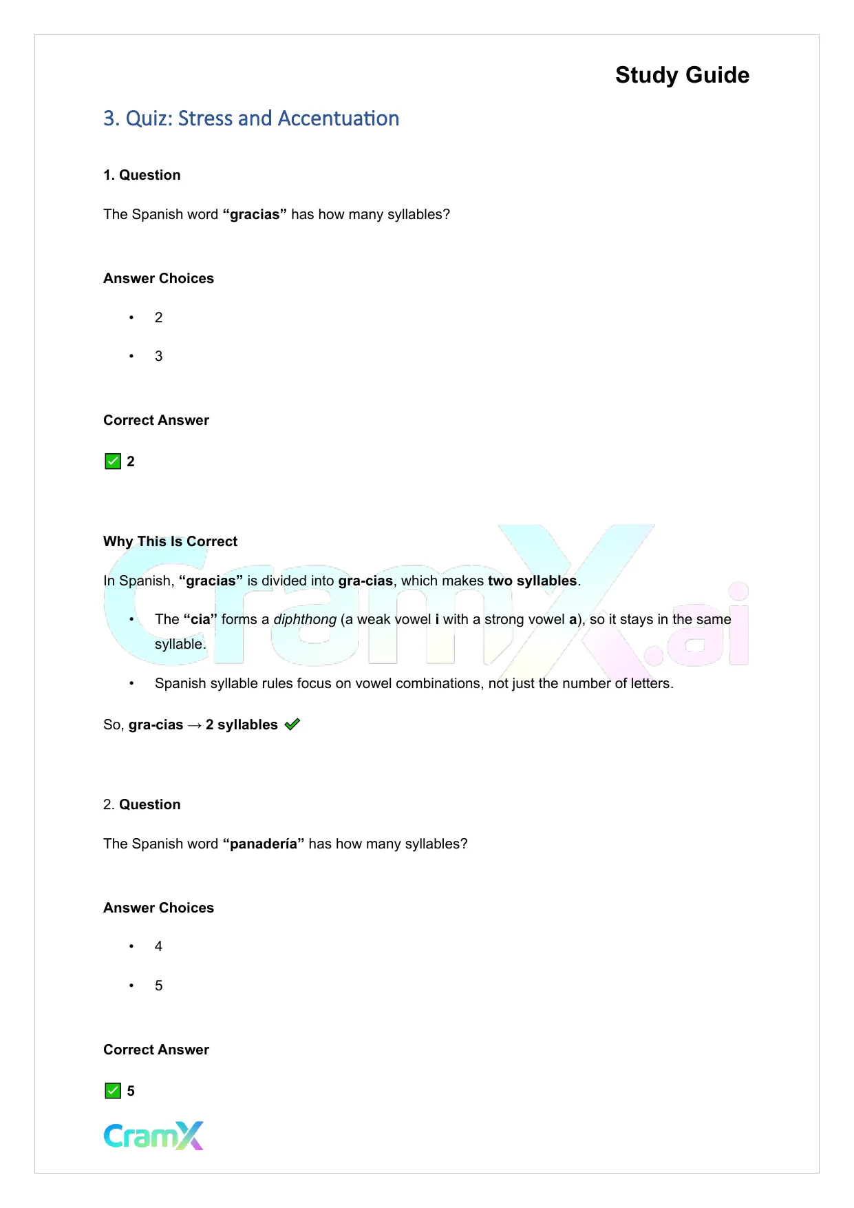 Spanish I - Spelling and Pronunciation - Page 8 preview image