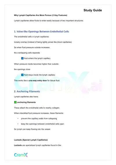 Anatomy and Physiology - The Lymphatic System - Page 2 preview image