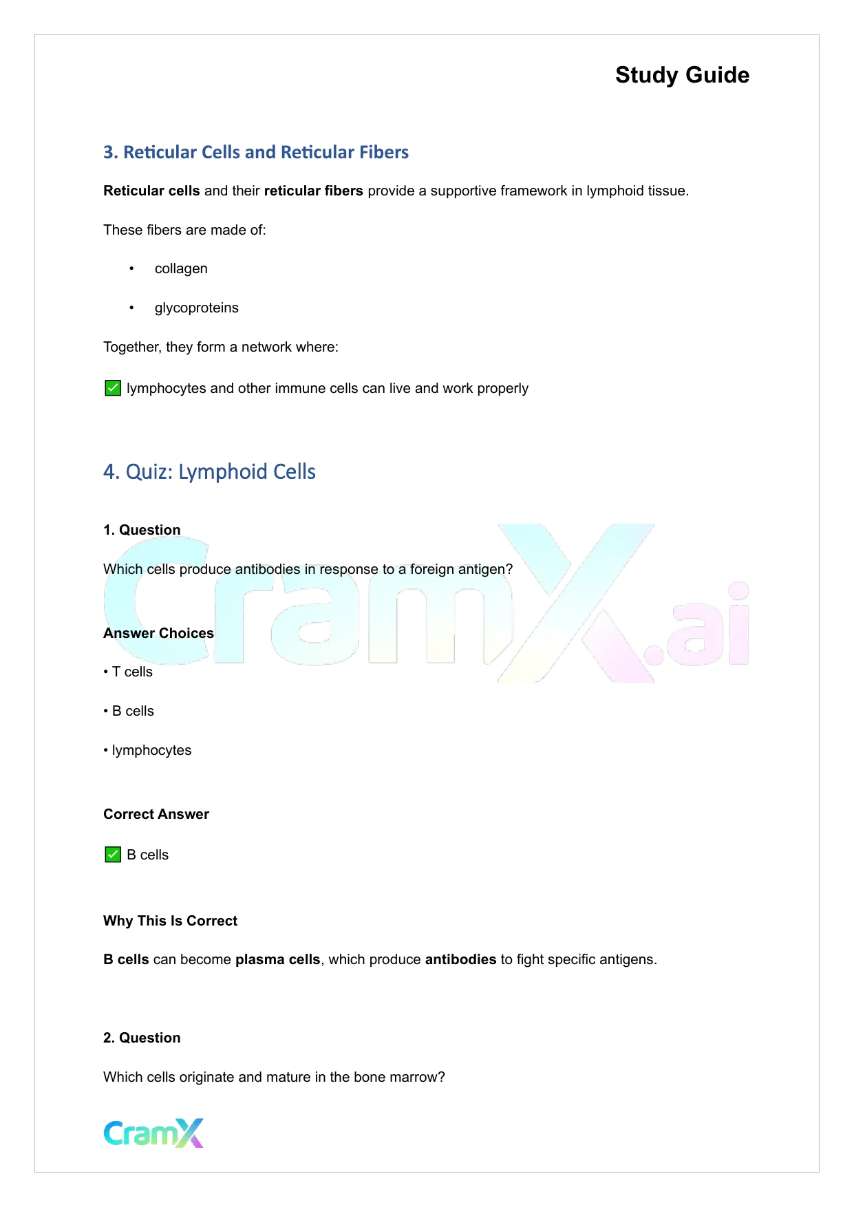 Anatomy and Physiology - The Lymphatic System - Page 9 preview image