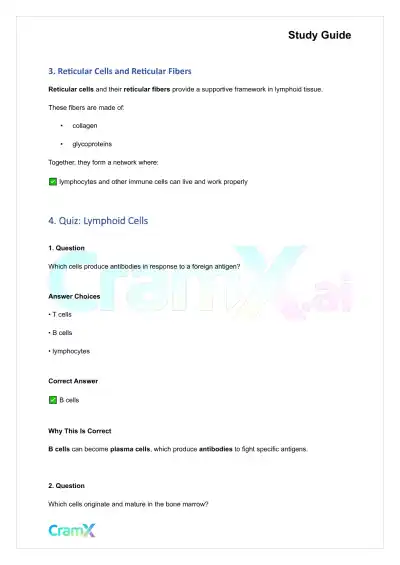 Anatomy and Physiology - The Lymphatic System - Page 9 preview image
