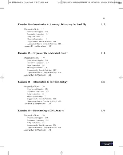 Thinking About Biology: An Introductory Lab Manual, 6th Edition Solution Manual - Page 7 preview image