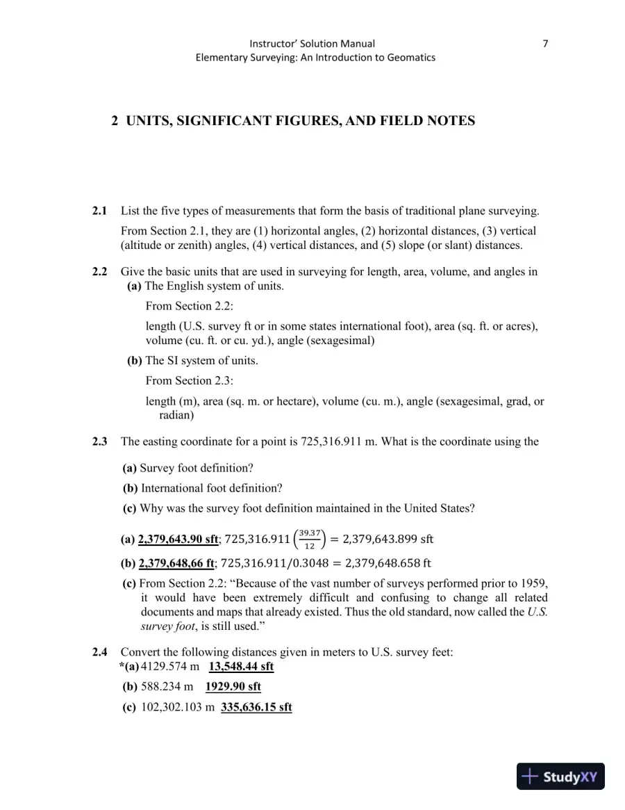 Elementary Surveying: An Introduction to Geomatics, 15th Edition Solution Manual, page 10
