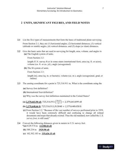 Elementary Surveying: An Introduction to Geomatics, 15th Edition Solution Manual - Page 10 preview image