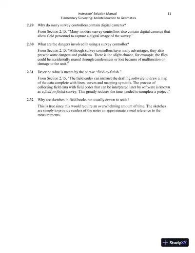 Elementary Surveying: An Introduction to Geomatics, 15th Edition Solution Manual - Page 14 preview image