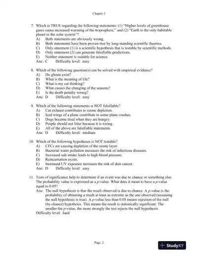 Environmental Science for a Changing World First Canadian Edition Test Bank - Page 16 preview image