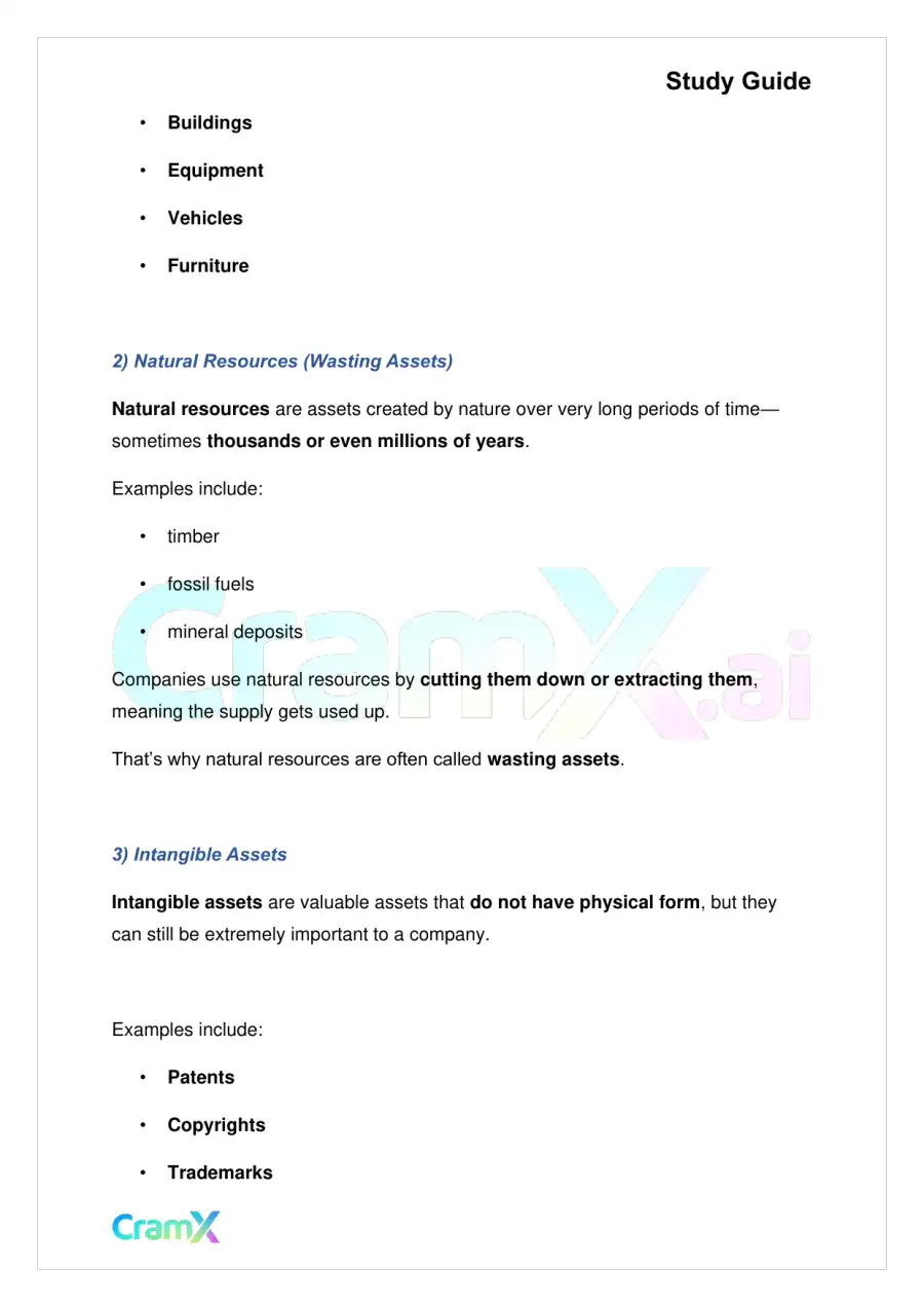 Accounting Principles I – Operating Assets, page 2