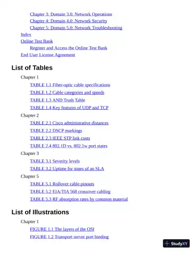 CompTIA Network+ Review Guide: Exam N10-008, 5th Edition (2021) - Page 5 preview image