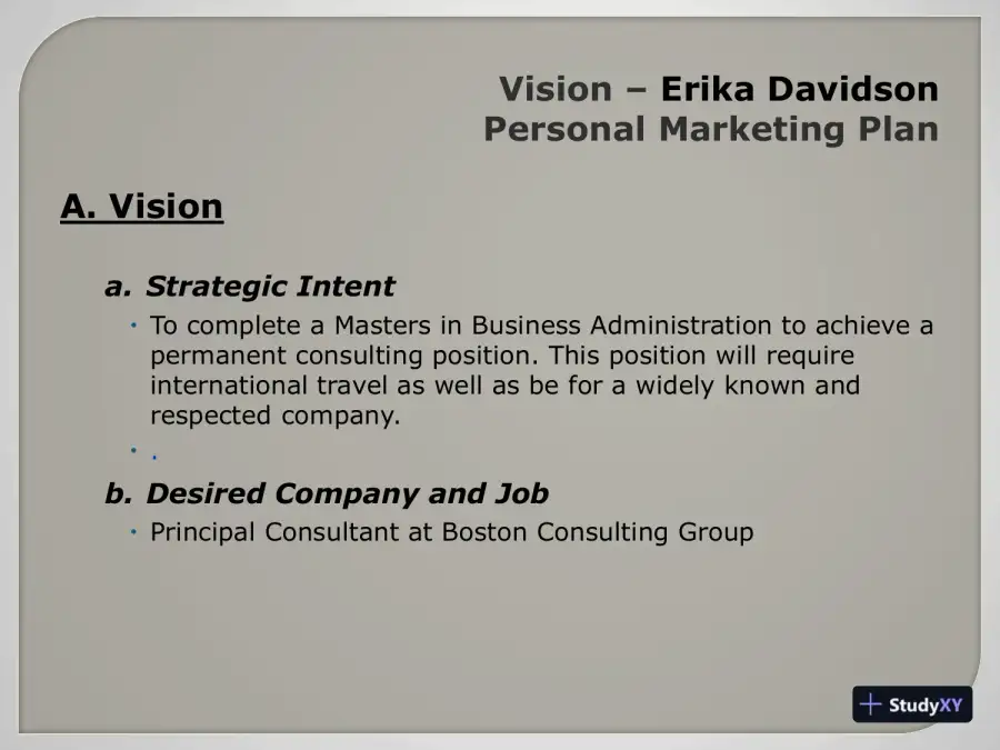 Personal Marketing Plan Units 5 And 6 - GB530, page 3