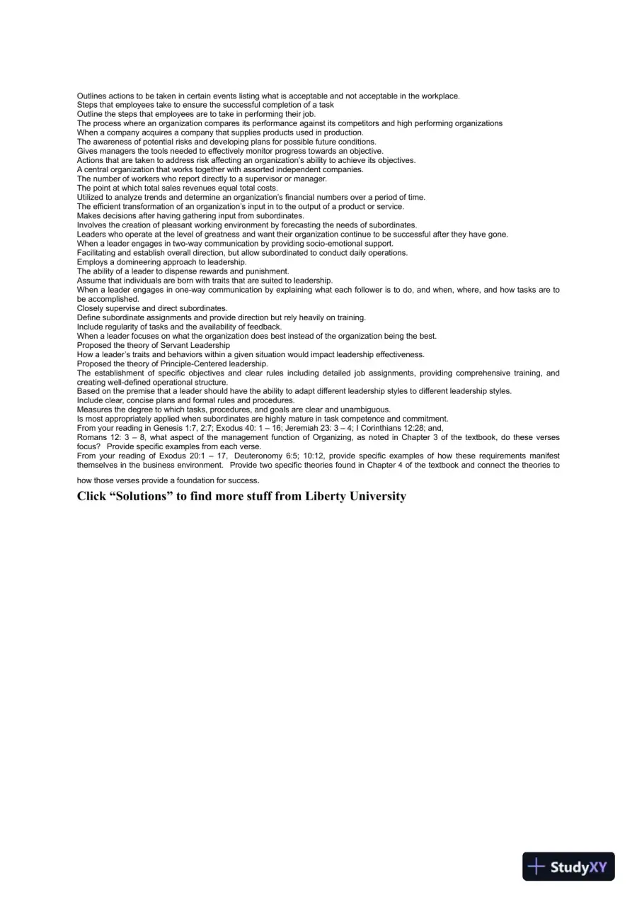Liberty University Busi 310 Test Exam 2 Complete Solutions Correct Answers Key, page 3