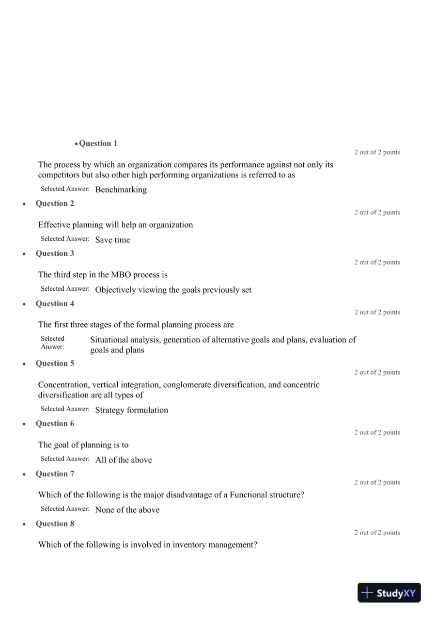 Liberty University Busi 310 Test Exam 2 Complete Solutions Correct Answers Key, page 4