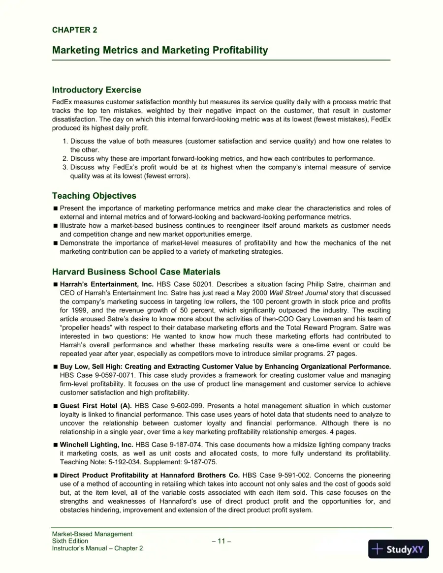 Solution Manual for Market-Based Management, 6th Edition, page 19