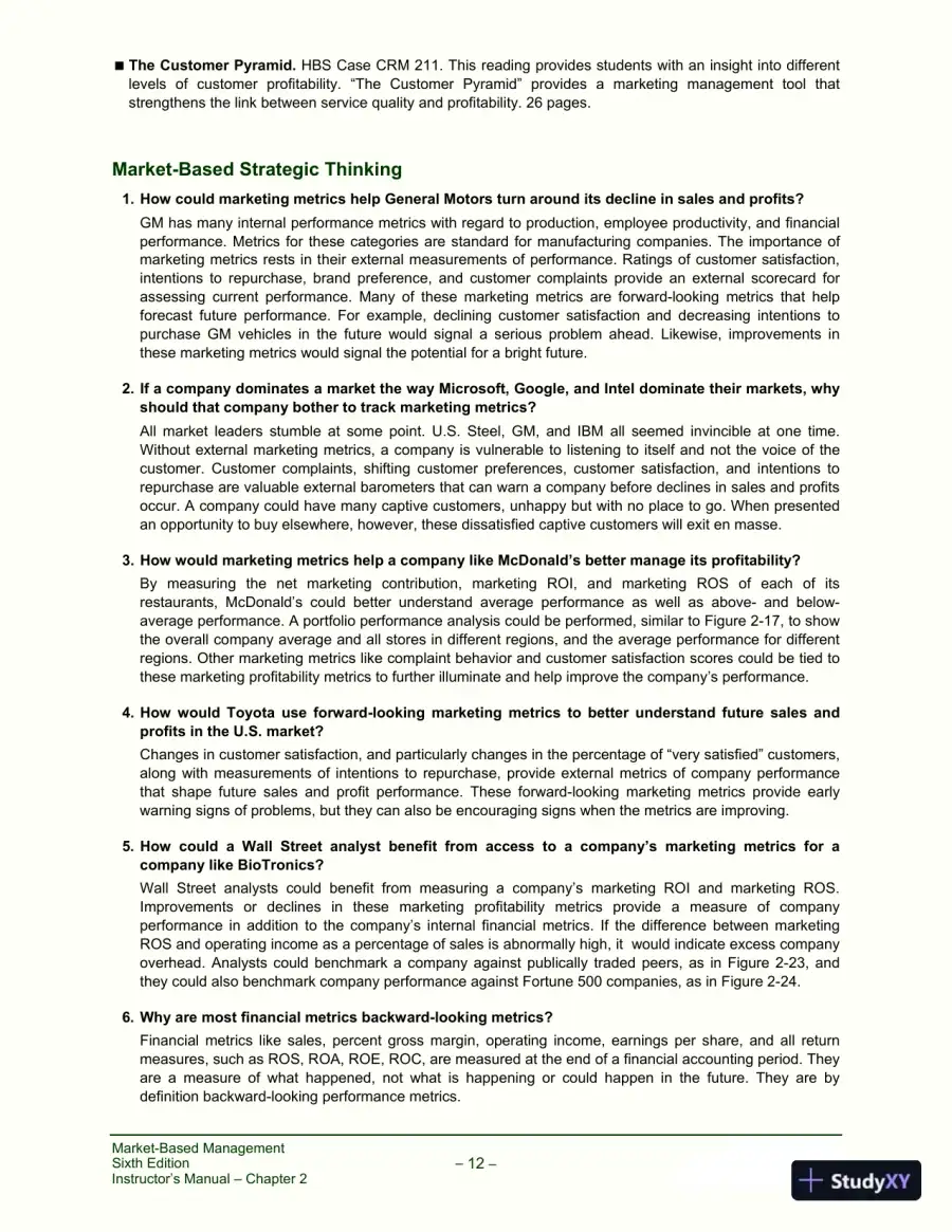 Solution Manual for Market-Based Management, 6th Edition, page 20