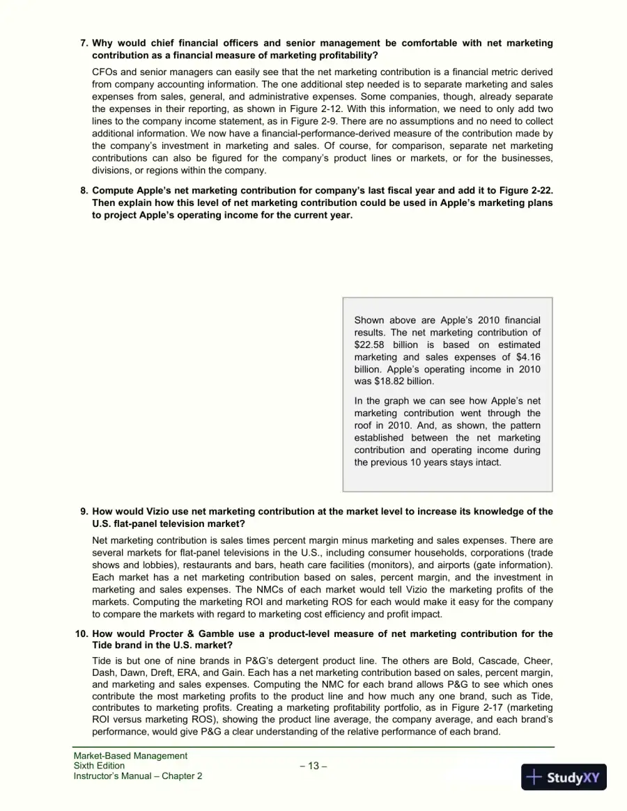 Solution Manual for Market-Based Management, 6th Edition, page 21