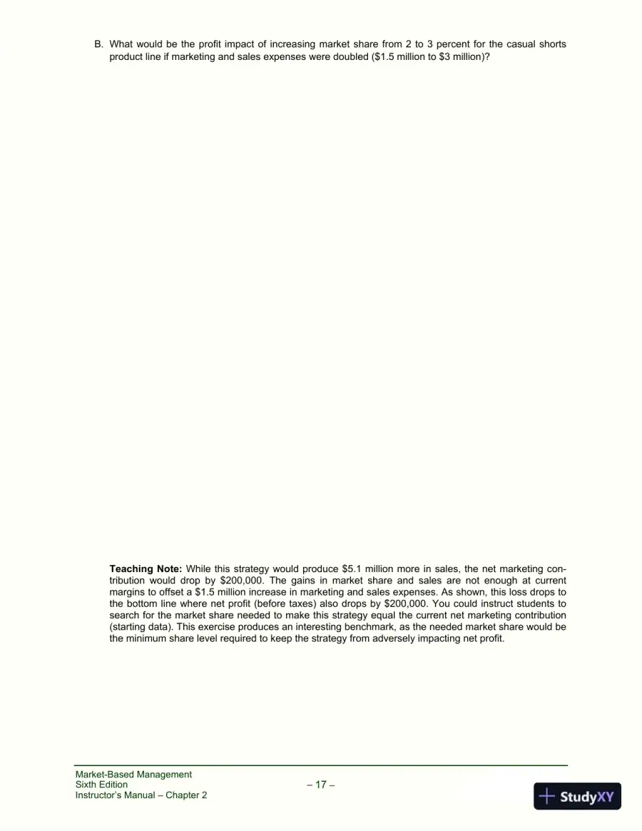 Solution Manual for Market-Based Management, 6th Edition, page 25