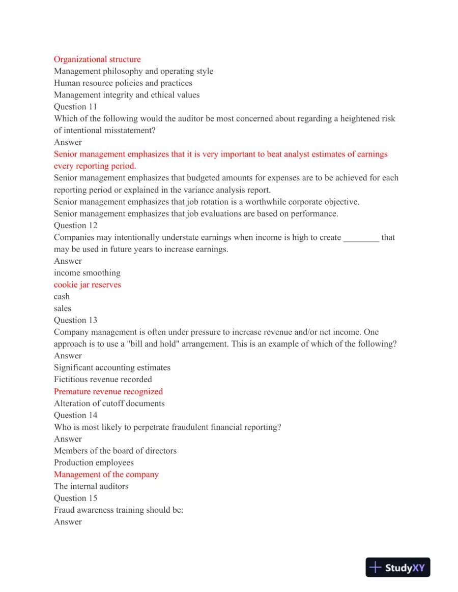 ACC 403 Final Assessment Comprehensive Auditing and Internal Control Exam, page 4