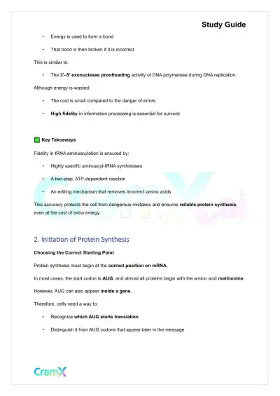 Biochemistry-II - Protein Synthesis - Page 5 preview image