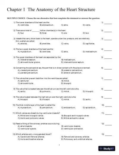 Test Bank for Understanding EKGs: A Practical Approach, 5th Edition - Page 5 preview image