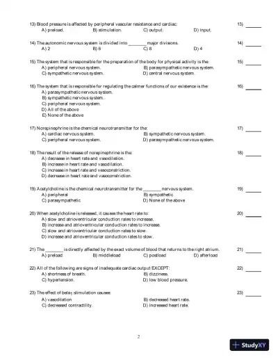 Test Bank for Understanding EKGs: A Practical Approach, 5th Edition - Page 9 preview image