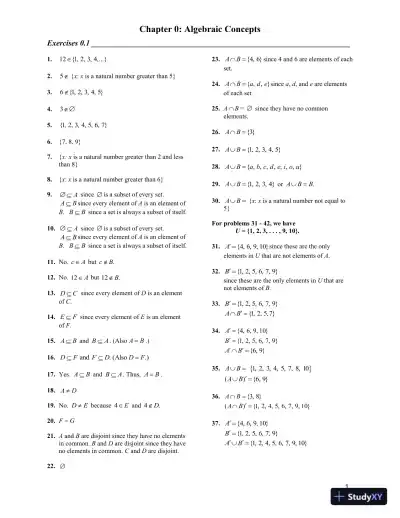 Mathematical Applications For The Management, Life, And Social Sciences, 11th Edition Solution Manual - Page 1 preview image