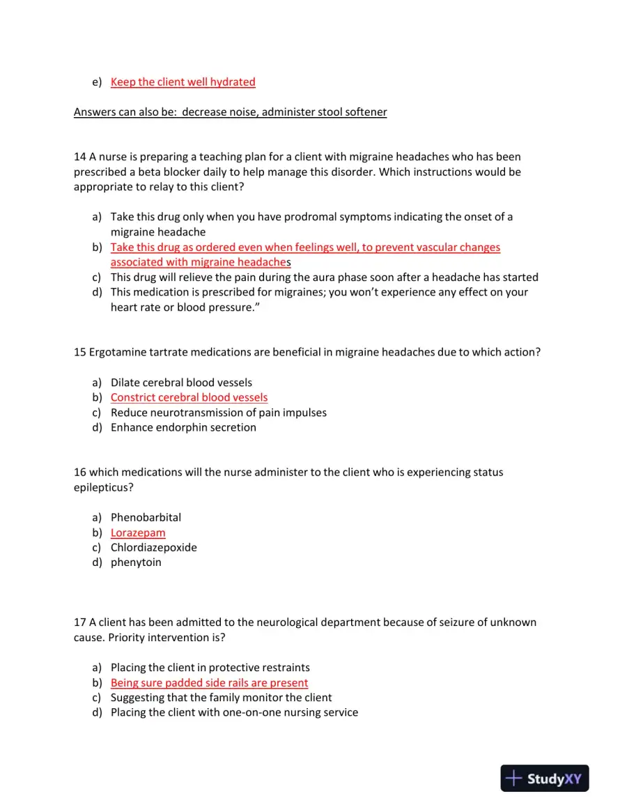 2023 ATI RN Medical Surgical Nursing Protected Exam With Answers (70 Solved Questions), page 5