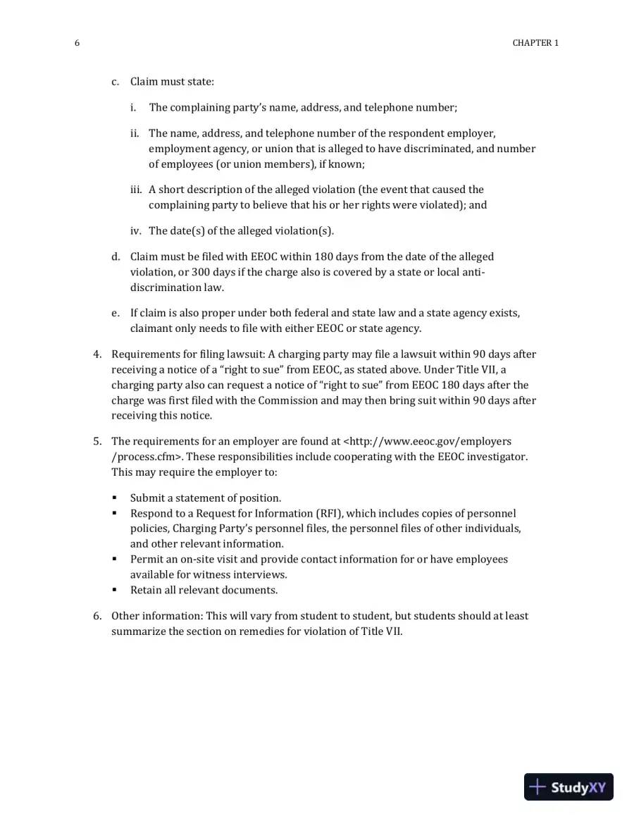 Solution Manual For Civil Litigation, 7th Edition, page 7