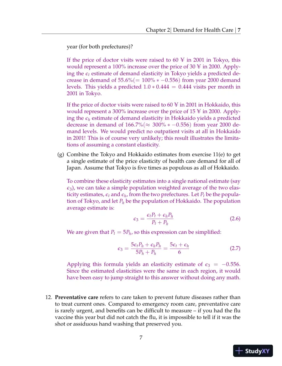 Solution Manual For Health Economics, 2013th Edition, page 8