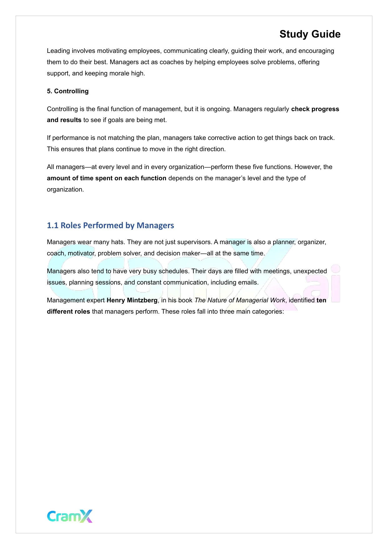 Principles of Management - The Nature of Management - Page 2 preview image