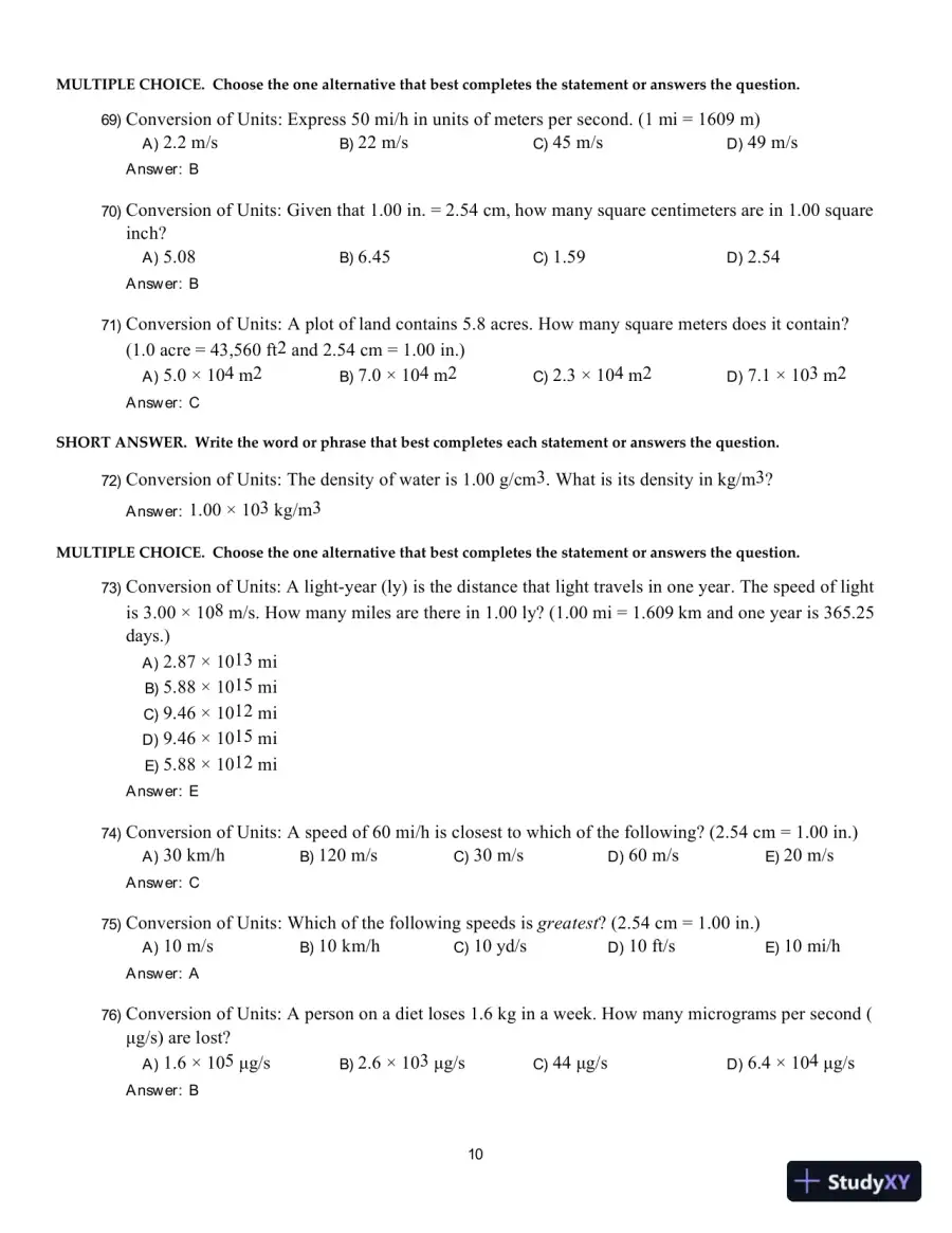 College Physics: A Strategic Approach, 4th Edition Test Bank, page 11