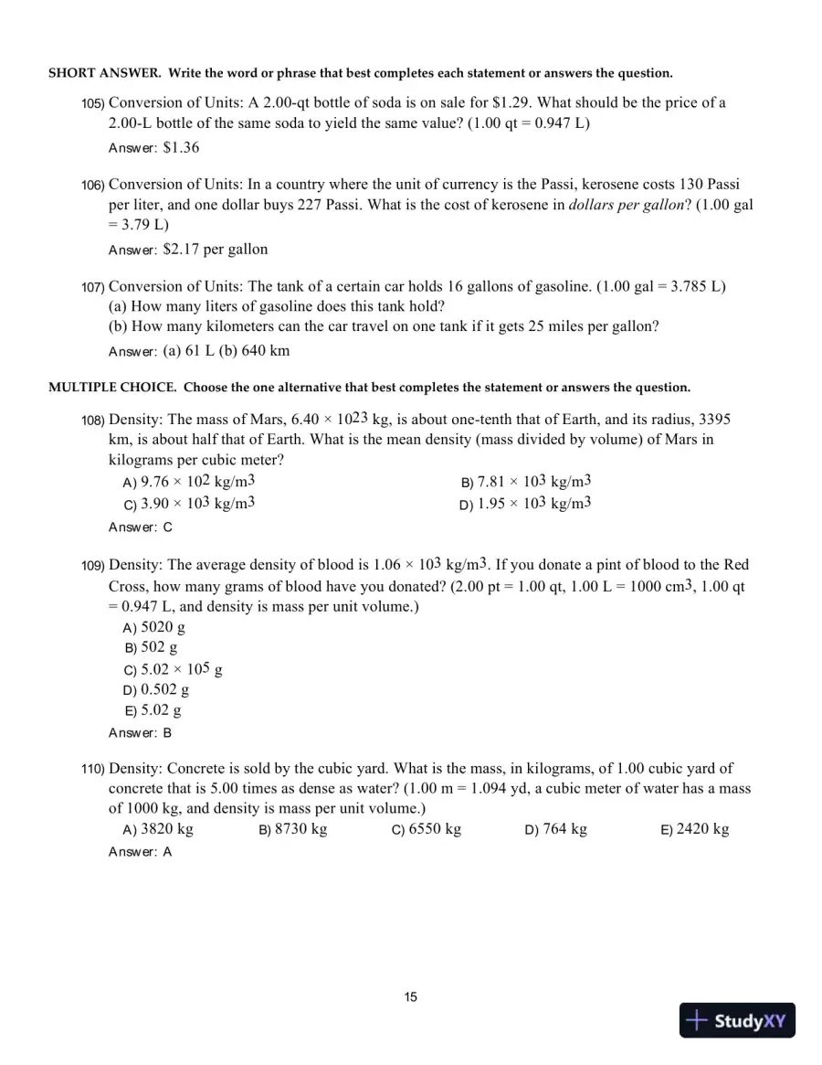 College Physics: A Strategic Approach, 4th Edition Test Bank, page 16