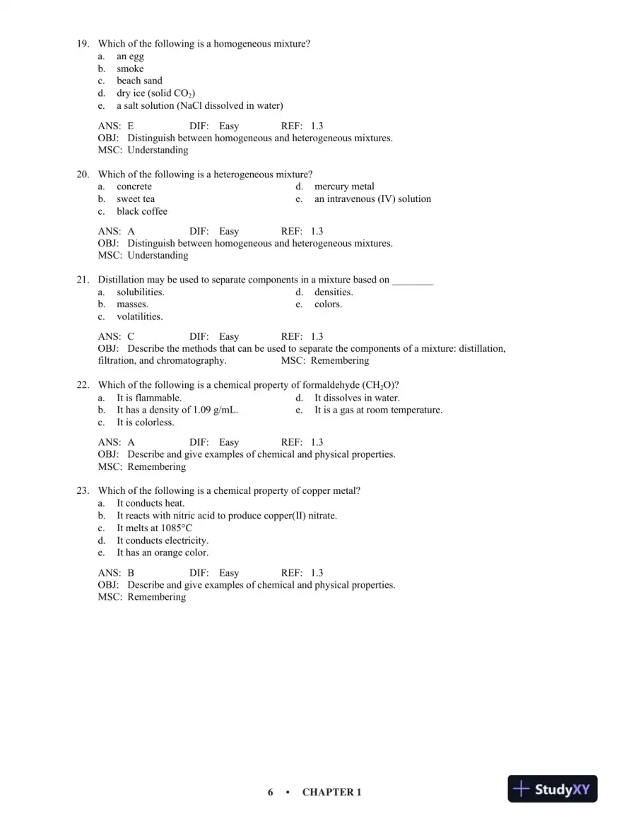 Test Bank for Chemistry: An Atoms-Focused Approach , 2nd Edition, page 12
