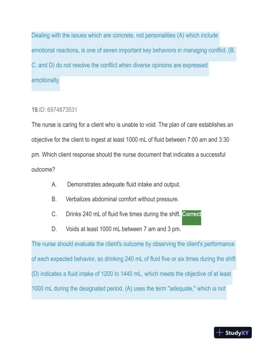 HESI Trauma Care Practice Exam With Answers (129 Solved Questions), page 16