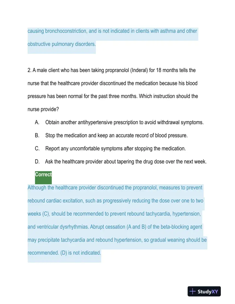 HESI Trauma Care Practice Exam With Answers (129 Solved Questions), page 3
