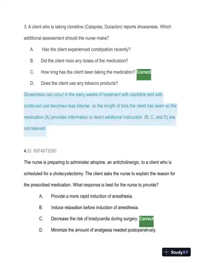 HESI Trauma Care Practice Exam With Answers (129 Solved Questions) - Page 4 preview image