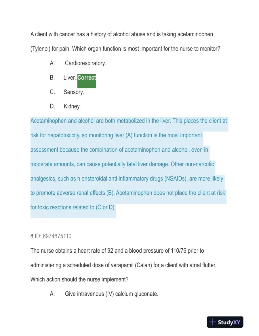 HESI Trauma Care Practice Exam With Answers (129 Solved Questions), page 7