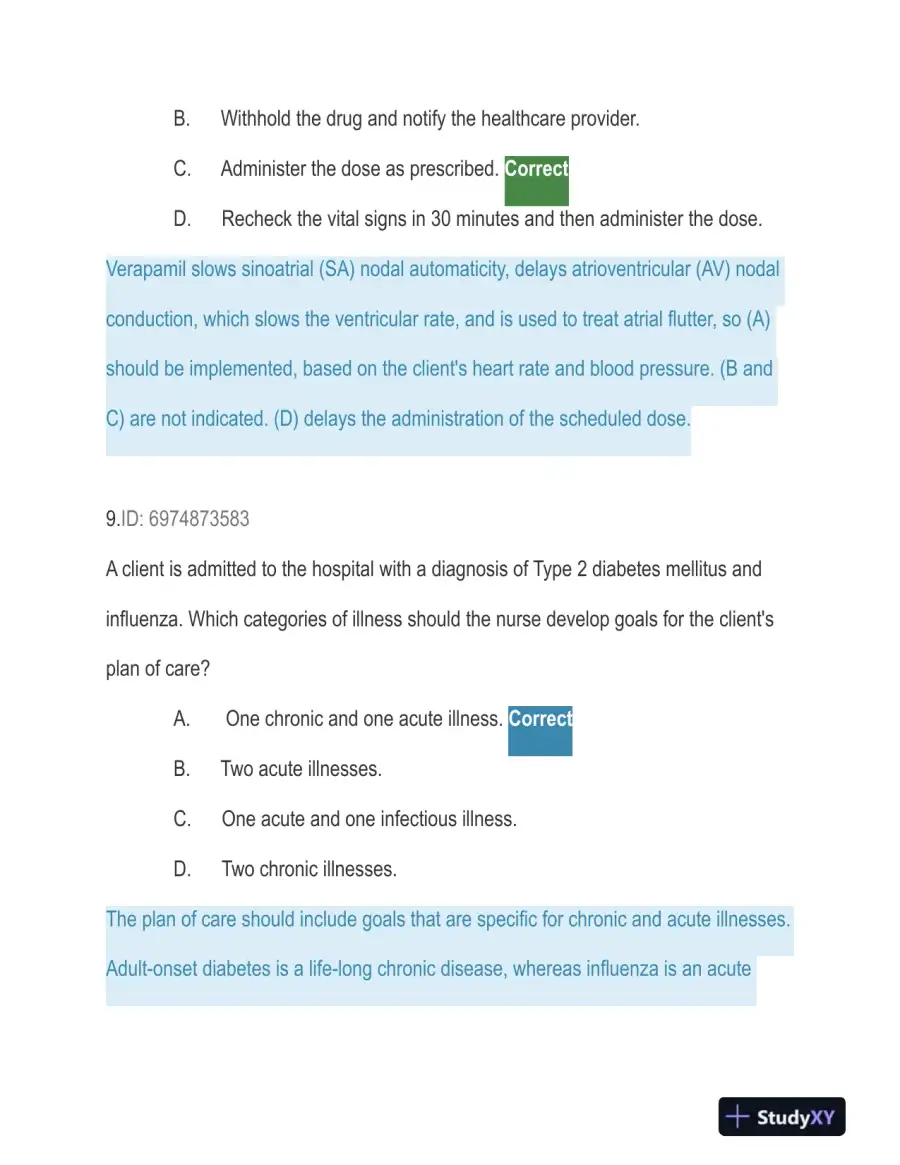 HESI Trauma Care Practice Exam With Answers (129 Solved Questions), page 8