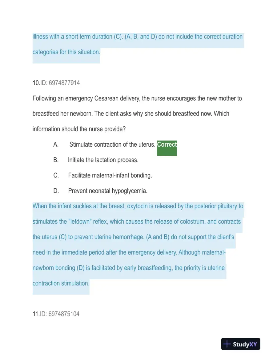 HESI Trauma Care Practice Exam With Answers (129 Solved Questions), page 9