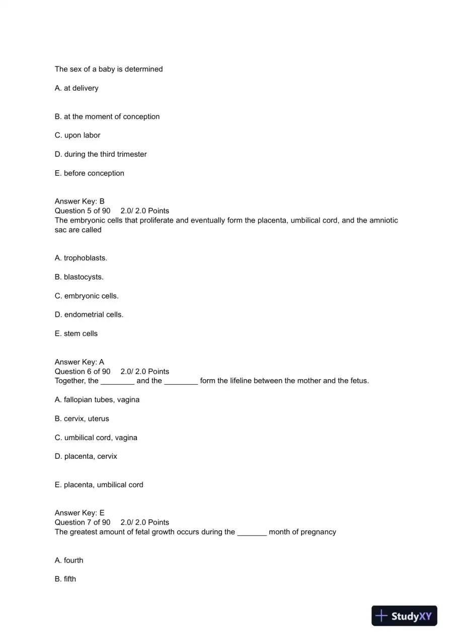 PSYC 101 Human Sexuality Quiz 5 Midterm American Public University, page 3