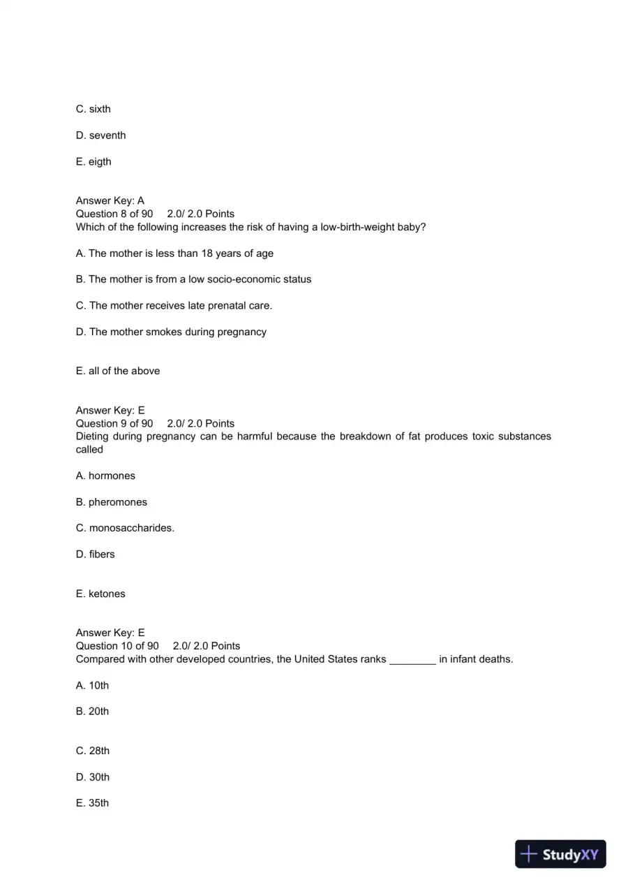 PSYC 101 Human Sexuality Quiz 5 Midterm American Public University, page 4
