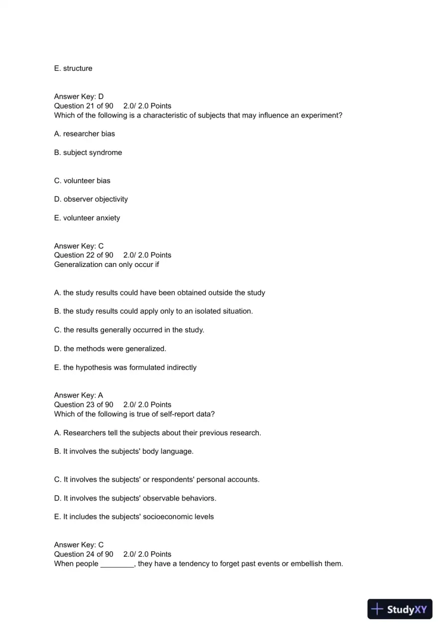 PSYC 101 Human Sexuality Quiz 5 Midterm American Public University, page 8