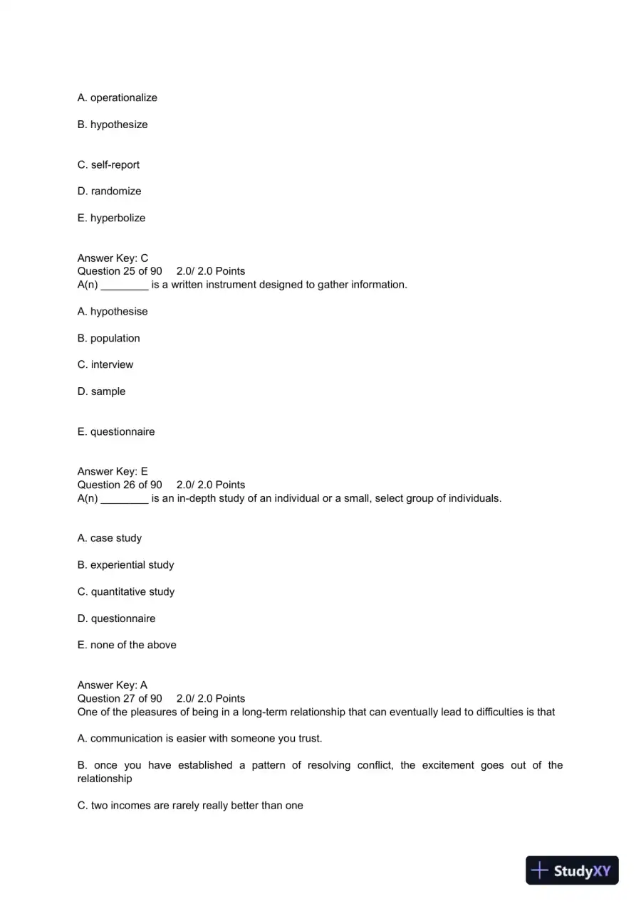 PSYC 101 Human Sexuality Quiz 5 Midterm American Public University, page 9