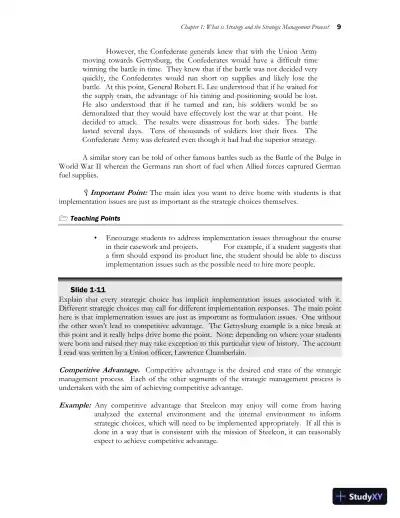 Class Notes for Strategic Management and Competitive Advantage: Concepts and Cases, 6th Edition - Page 11 preview image