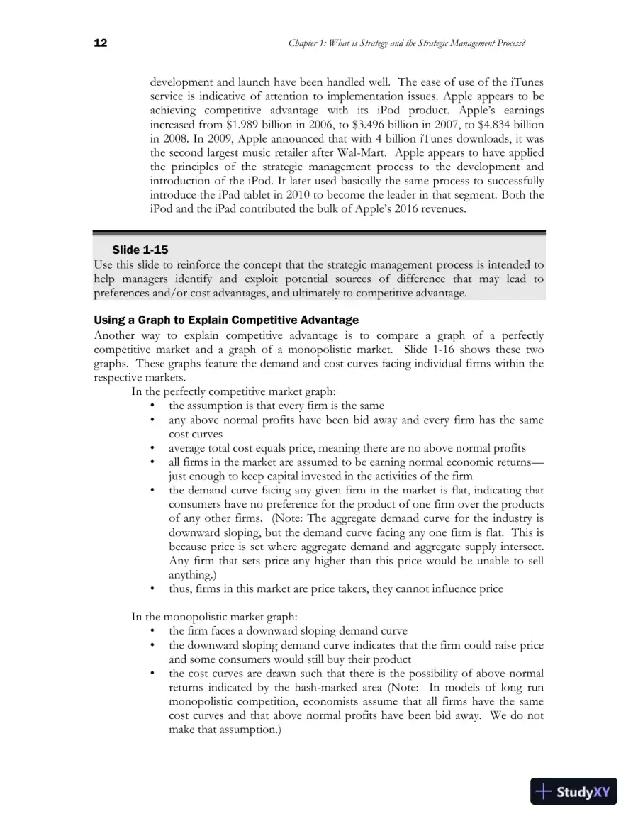 Class Notes for Strategic Management and Competitive Advantage: Concepts and Cases, 6th Edition, page 14