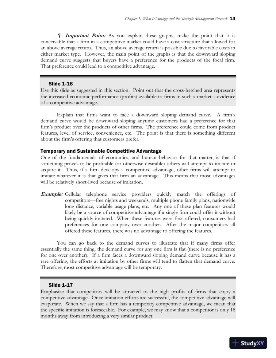 Class Notes for Strategic Management and Competitive Advantage: Concepts and Cases, 6th Edition, page 15