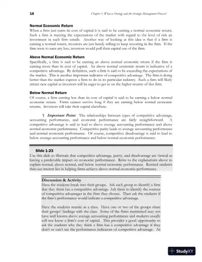 Class Notes for Strategic Management and Competitive Advantage: Concepts and Cases, 6th Edition - Page 20 preview image