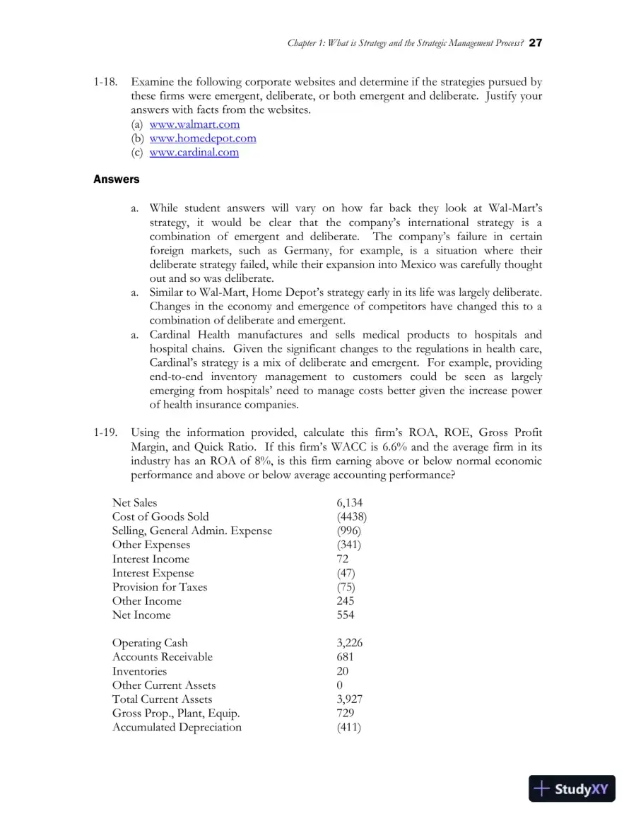 Class Notes for Strategic Management and Competitive Advantage: Concepts and Cases, 6th Edition, page 29