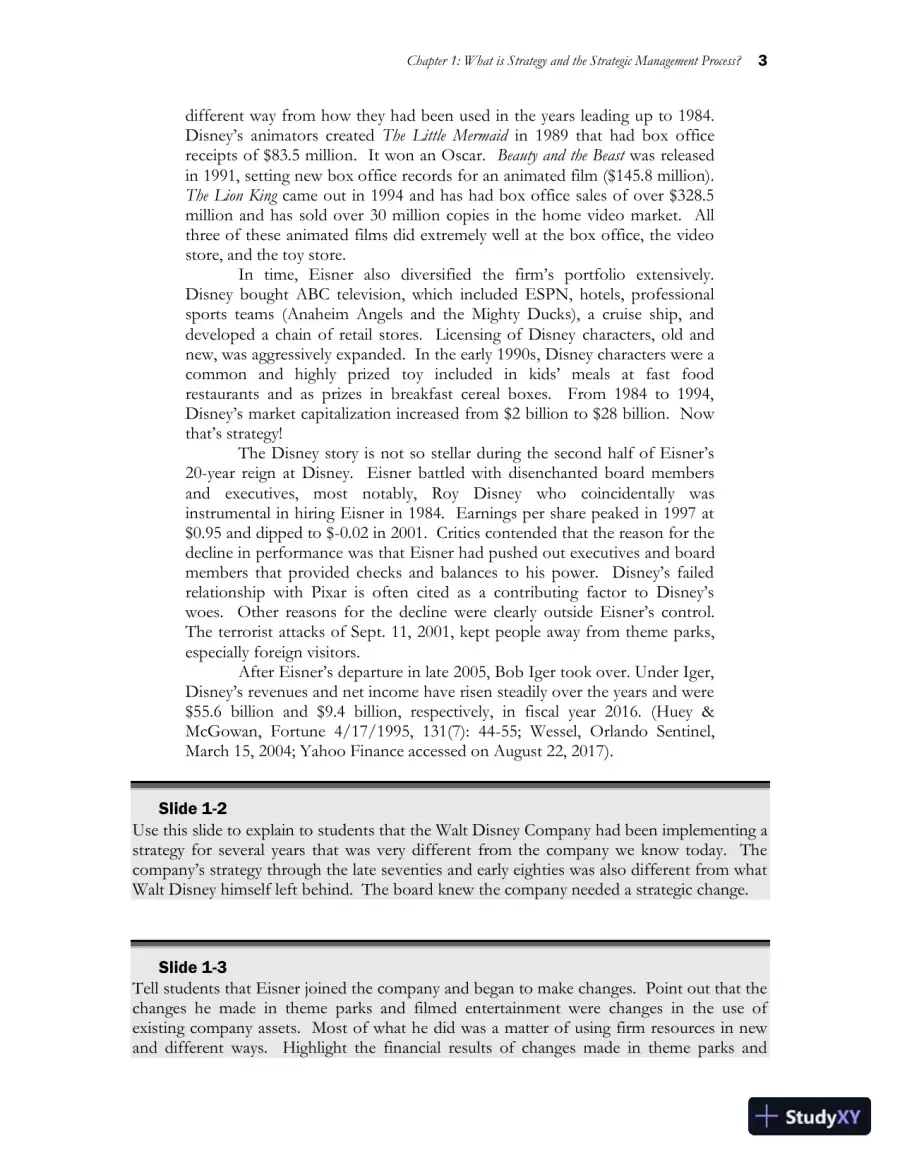 Class Notes for Strategic Management and Competitive Advantage: Concepts and Cases, 6th Edition, page 5