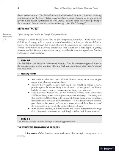 Class Notes for Strategic Management and Competitive Advantage: Concepts and Cases, 6th Edition - Page 6 preview image